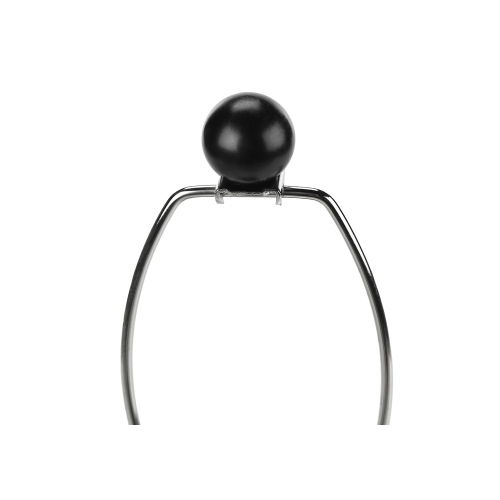 Monarch Specialties I 9655 - Lighting, 24"H, Table Lamp, Black Resin, Ivory / Cream Shade, Contemporary