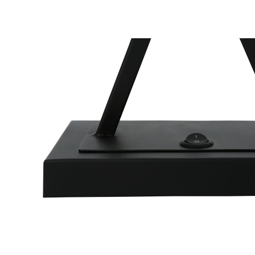 Monarch Specialties I 9638 - Lighting, 25"H, Table Lamp, Usb Port Included, Black Metal, Beige Shade, Transitional