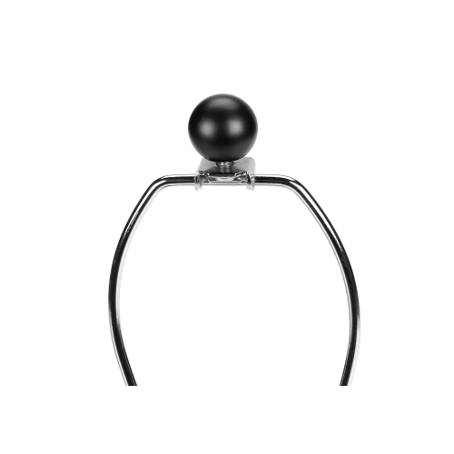 Monarch Specialties I 9701 - Lighting, 24"H, Table Lamp, Black Concrete, Grey Shade, Contemporary