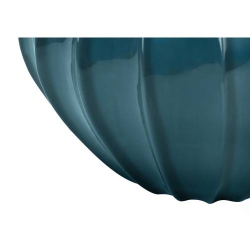 Monarch Specialties I 9612 - Lighting, 24"H, Table Lamp, Blue Ceramic, Ivory / Cream Shade, Transitional