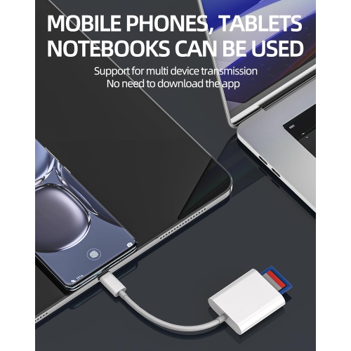 USB C to Micro SD and SD TF Memory Card Reader Adapter Universal Compatibility Compatible with Samsung, Google, Cell Phones with USB C input, Pad