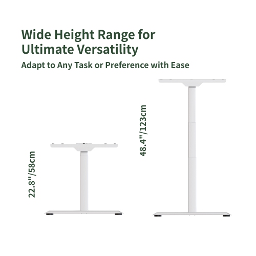 Wenhome Dual Motor Standing Desk, Rise desk, 70.8”x31.5” Large Desktop Included, Anti-collision- White, 5-year Warranty, Free Shipping