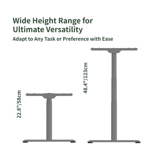 Wenhome Dual Motor Standing Desk, Rise desk, 70.8”x31.5” Large Desktop Included, Anti-collision- Silver, 5-year Warranty, Free Shipping