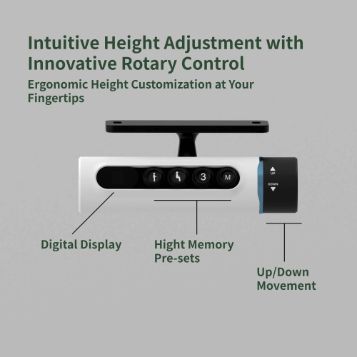 Wenhome Dual Motor Standing Desk, Rise desk, 70.8”x31.5” Large Desktop Included, Anti-collision- Silver, 5-year Warranty, Free Shipping