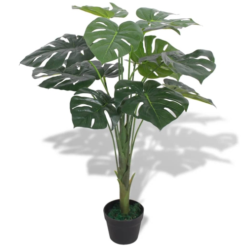 VIDAXL  Artificial Monstera Plant With Pot 27.6" Green