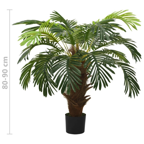 vidaXL Artificial Cycas Palm with Pot 90 cm Green