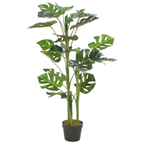 VIDAXL  Artificial Plant Monstera With Pot 100 Cm In Green