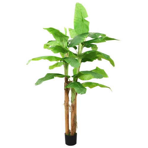 VIDAXL  Artificial Banana Tree With Pot 300 Cm In Green