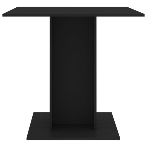 vidaXL Dining Table Black 31.5"x31.5"x29.5" Chipboard