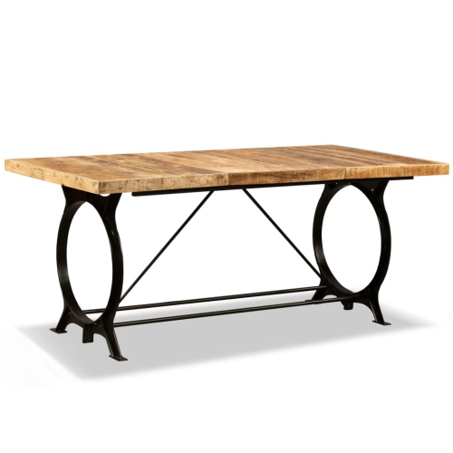 VIDAXL  Dining Table Solid Rough Mango Wood 180 Cm