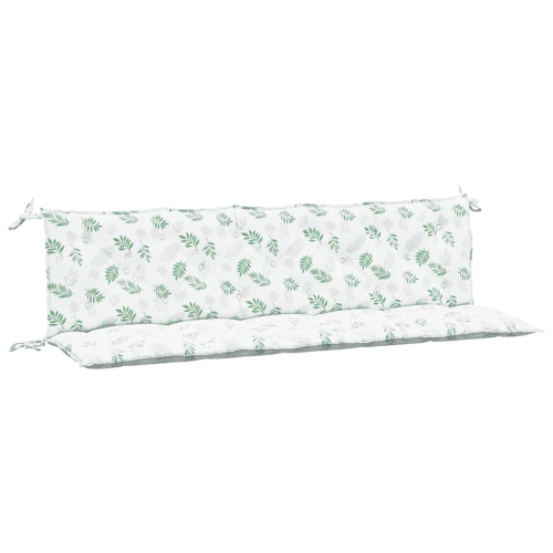VIDAXL  Indoor/outdoor Bench Cushions 2 PCs, Water-Repellent, Lead Pattern 70.9"x19.7"x2.8"