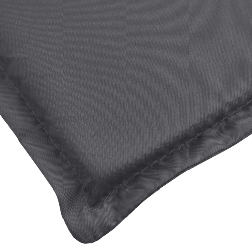Coussin de chaise longue vidaXL en tissu Oxford 186 x 58 x 4 cm Anthracite