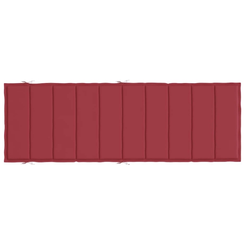 Coussin de chaise longue vidaXL en tissu Oxford 186 x 58 x 4 cm rouge vin
