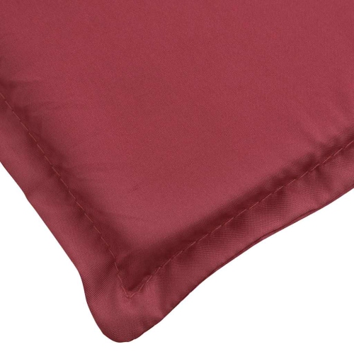Coussin de chaise longue vidaXL en tissu Oxford 186 x 58 x 4 cm rouge vin