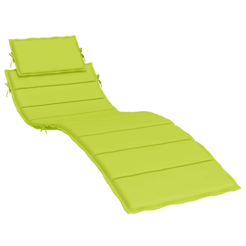 Coussin de chaise longue vidaXL en tissu Oxford 186 x 58 x 4&nbsp;cm vert vif
