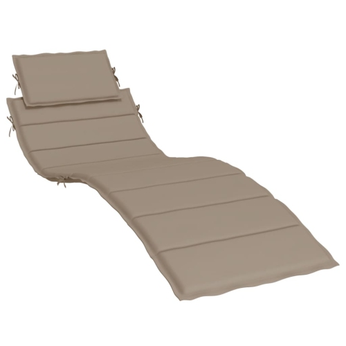 Coussin de chaise longue vidaXL en tissu 186 x 58 x 4&nbsp;cm Oxford taupe