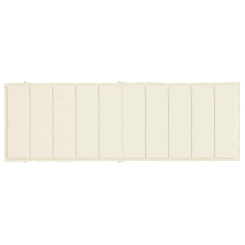 vidaXL Sun Lounger Cushion Cream 186x58x4cm Oxford Fabric