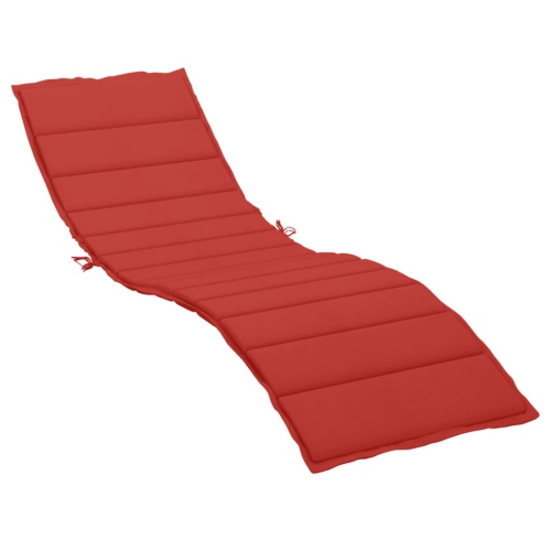 VIDAXL  Sun Lounger Cushion 200X70X3Cm Oxford Fabric In Red