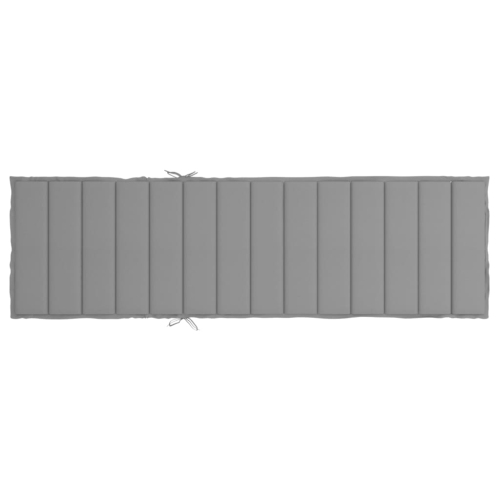 Matelas de chaise longue gonflable pour soleil de vidaXL en tissu Oxford de 3 cm, gris, 200 x 70 x 30 po