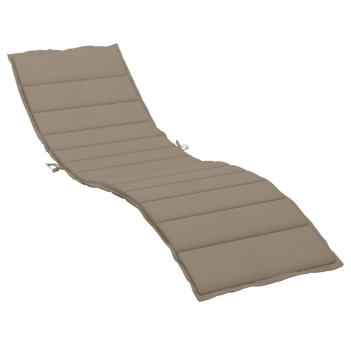 VIDAXL  Sun Lounger Cushion Taupe 200X70X3Cm Oxford Fabric