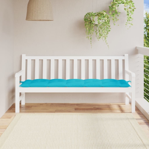 vidaXL Garden Bench Cushion Turquoise 180x50x7 cm Oxford Fabric