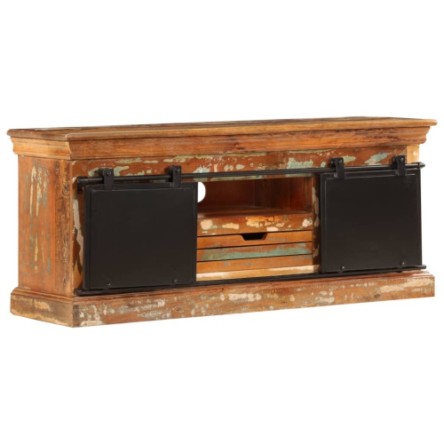 VIDAXL  " Tv Cabinet 43.3""x11.8""x17.7"" Solid Reclaimed Wood"