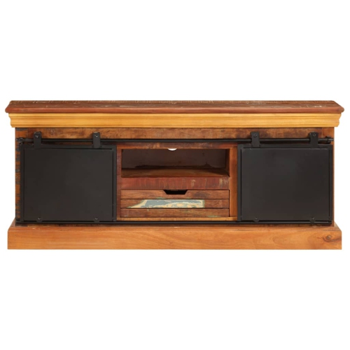 vidaXL TV Cabinet 43.3"x11.8"x17.7" Solid Reclaimed Wood