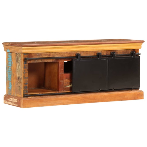vidaXL TV Cabinet 43.3"x11.8"x17.7" Solid Reclaimed Wood