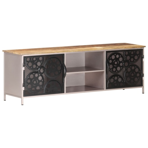 vidaXL TV Cabinet 47.2"x11.8"x15.7" Rough Mango Wood