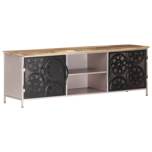 vidaXL TV Cabinet 47.2"x11.8"x15.7" Rough Mango Wood