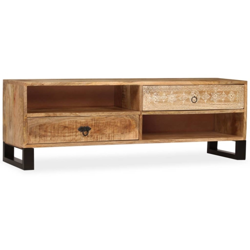 Image 1 of 10.. vidaXL TV Cabinet Solid Mango Wood 120x30x40 cm
