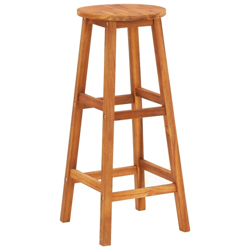 vidaXL Bar Stools 8 pcs Solid Wood Acacia