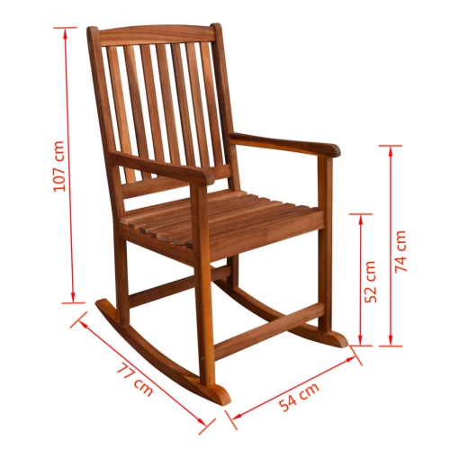 vidaXL Garden Rocking Chair Acacia Wood