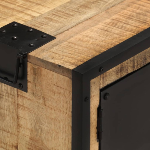 vidaXL TV Cabinet 43.3"x12.2"x18.1" Rough Mango Wood