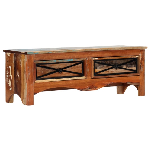 Image 1 of 10.. vidaXL TV Cabinet 47.2"x11.8"x15.7" Solid Reclaimed Wood