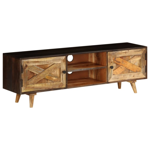 VIDAXL  Tv Cabinet Solid Wood 55.1"x11.8"x17.7" In Mango