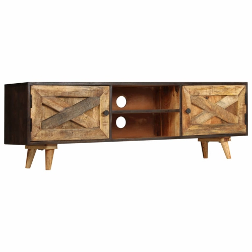 vidaXL TV Cabinet Solid Mango Wood 55.1"x11.8"x17.7"