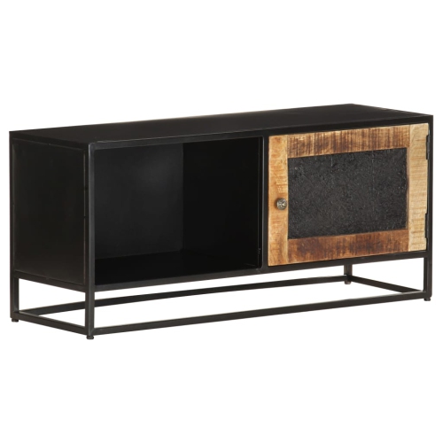 VIDAXL  Tv Cabinet 35.4"x11.8"x15.7" Rough Wood In Mango