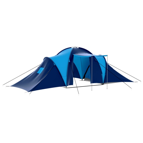 VIDAXL  Camping Tent Polyester 9 Persons Blue-Dark Blue