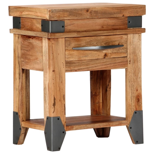 Image 1 of 10.. vidaXL Bedside Cabinet 40x30x51 cm Solid Acacia Wood