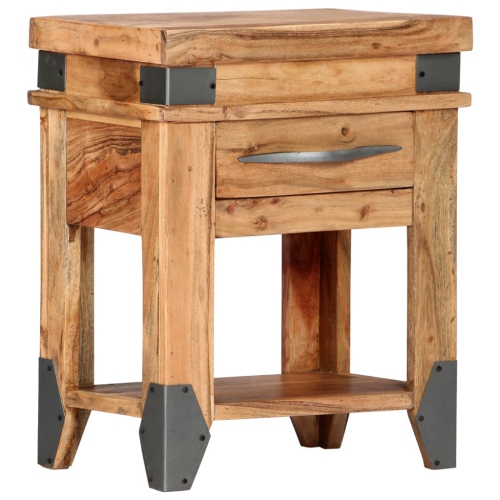 vidaXL Bedside Cabinet 40x30x51 cm Solid Acacia Wood