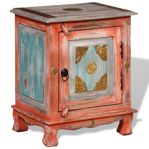 VIDAXL  Nightstand Solid Mango Wood Orange