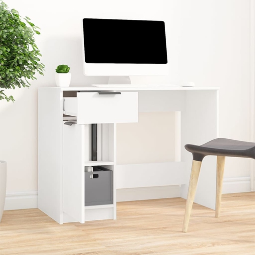 VIDAXL  Desk White 100X50X75 Cm Engineered Wood