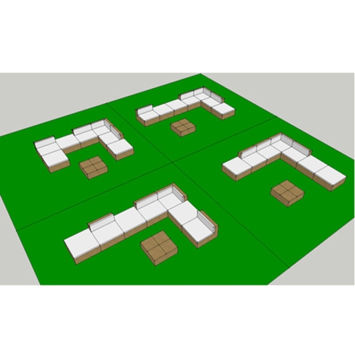 vidaXL 8 Piece Garden Lounge Set with Cushions Poly Rattan Brown