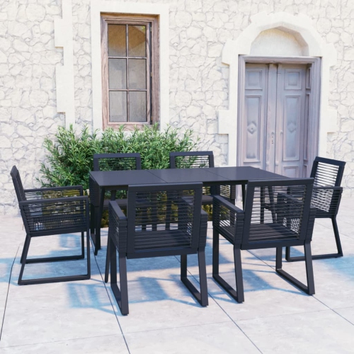 Vidaxl 7 piece outdoor store dining set