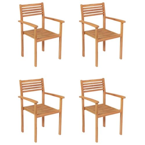 vidaXL 5 Piece Garden Dining Set Solid Teak Wood