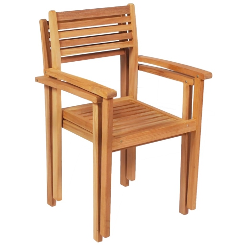 vidaXL 5 Piece Garden Dining Set Solid Teak Wood