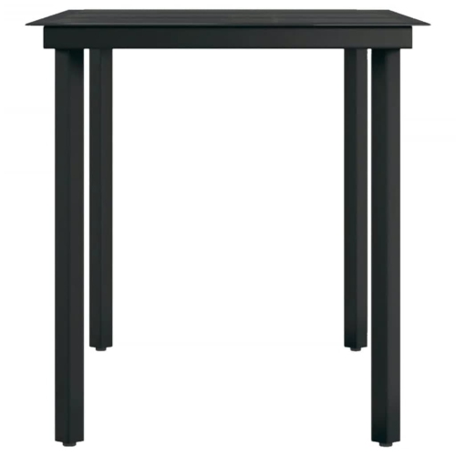 vidaXL 5 Piece Garden Dining Set Black