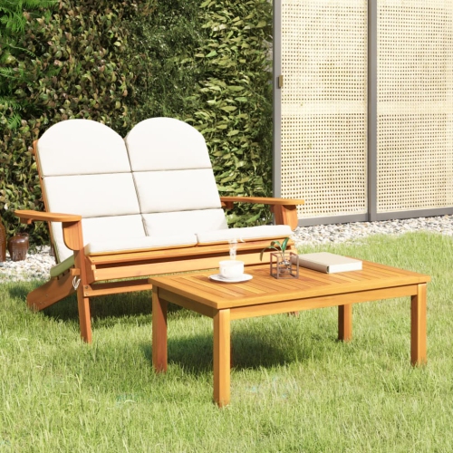 vidaXL 2 Piece Adirondack Garden Lounge Set Solid Wood Acacia
