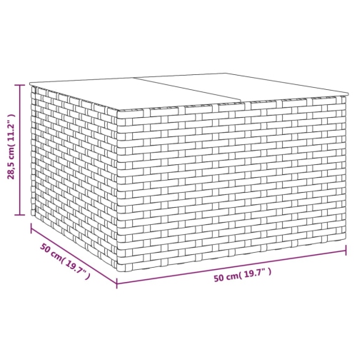 vidaXL 2 Piece Garden Lounge Set with Cushions Brown Poly Rattan